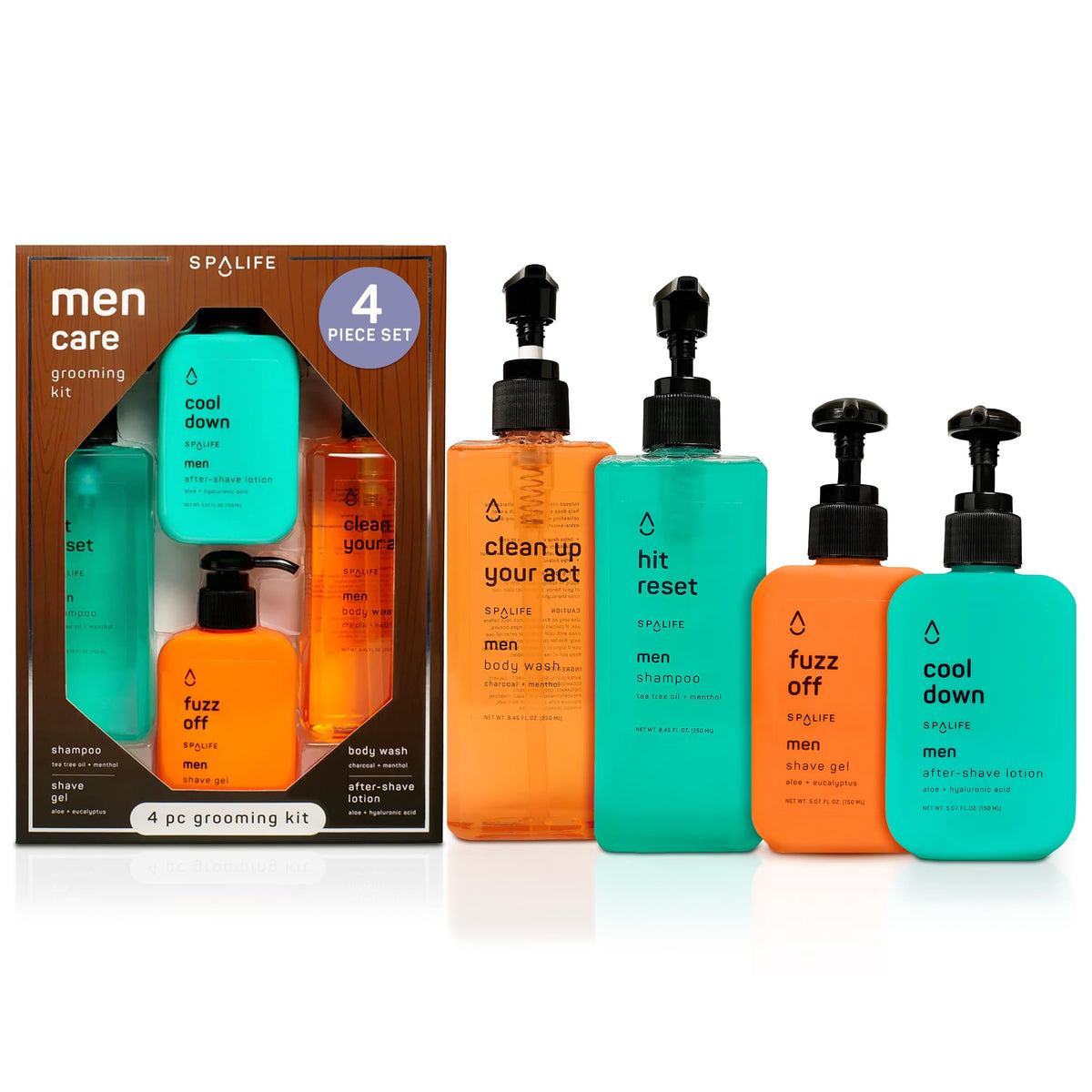 SpaLife Men's Body Wash Gift Set packaging front view