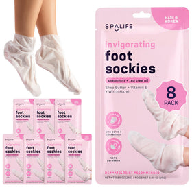 SpaLife Moisturizing Foot Sockies front view packaging