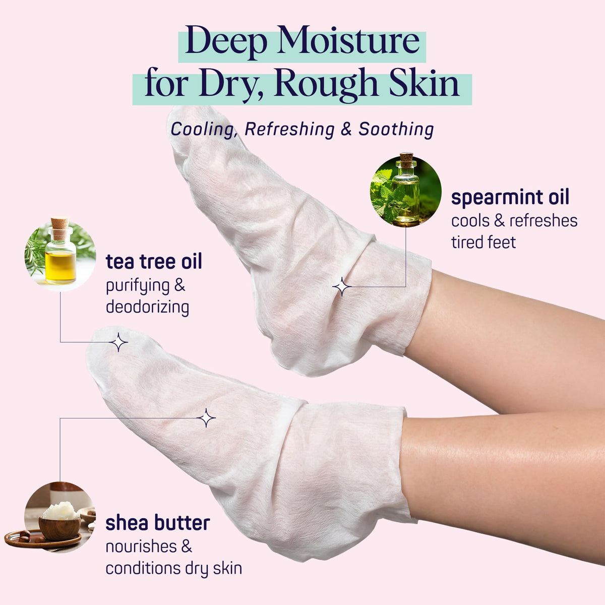SpaLife Moisturizing Foot Sockies side view