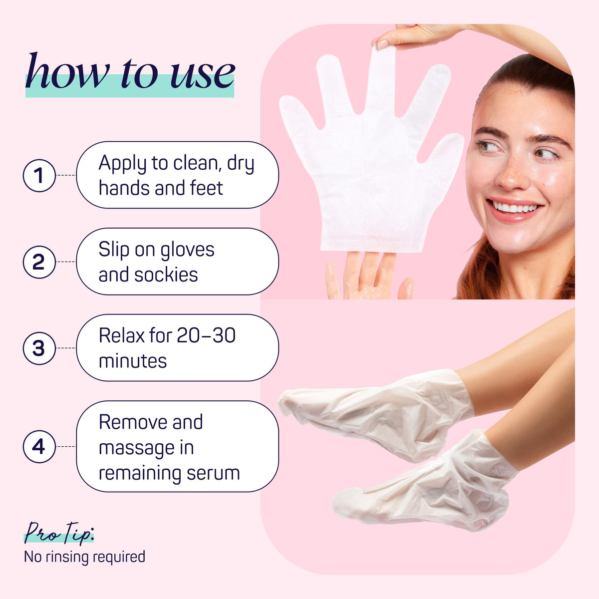 SpaLife Moisturizing Hand Gloves and Foot Mask Socks open view