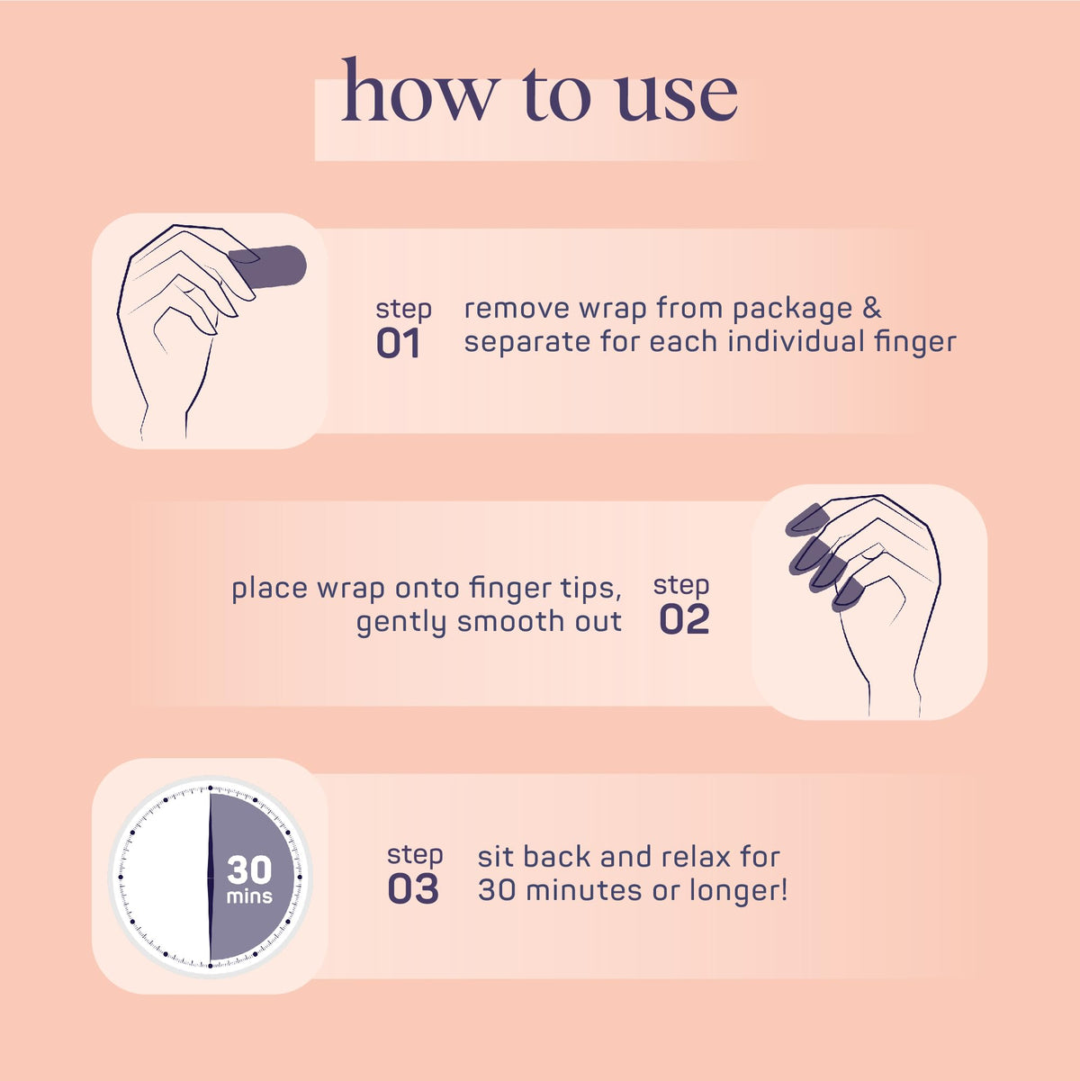 SpaLife Nail Cuticle Wraps with a soothing background
