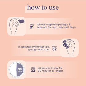 SpaLife Nail Cuticle Wraps with a soothing background