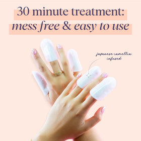 SpaLife Nail Cuticle Wraps with ingredients highlighted