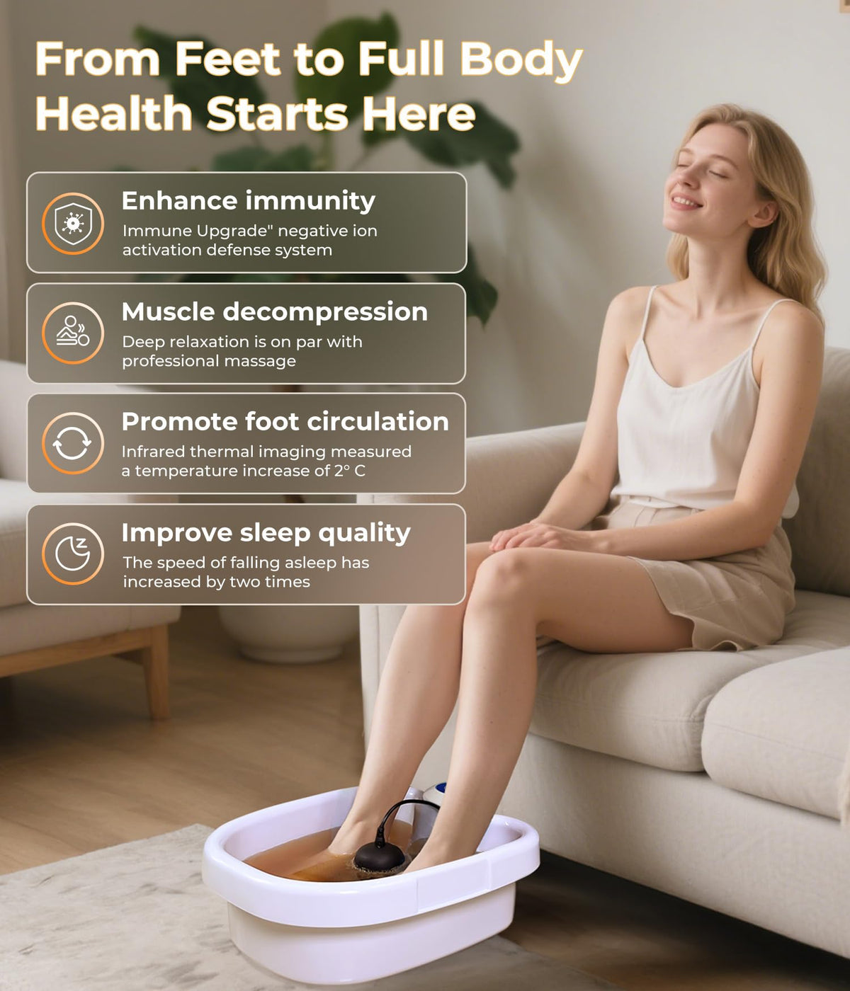 SPATOES Ionic Foot Detox Machine 3.0 control panel close-up