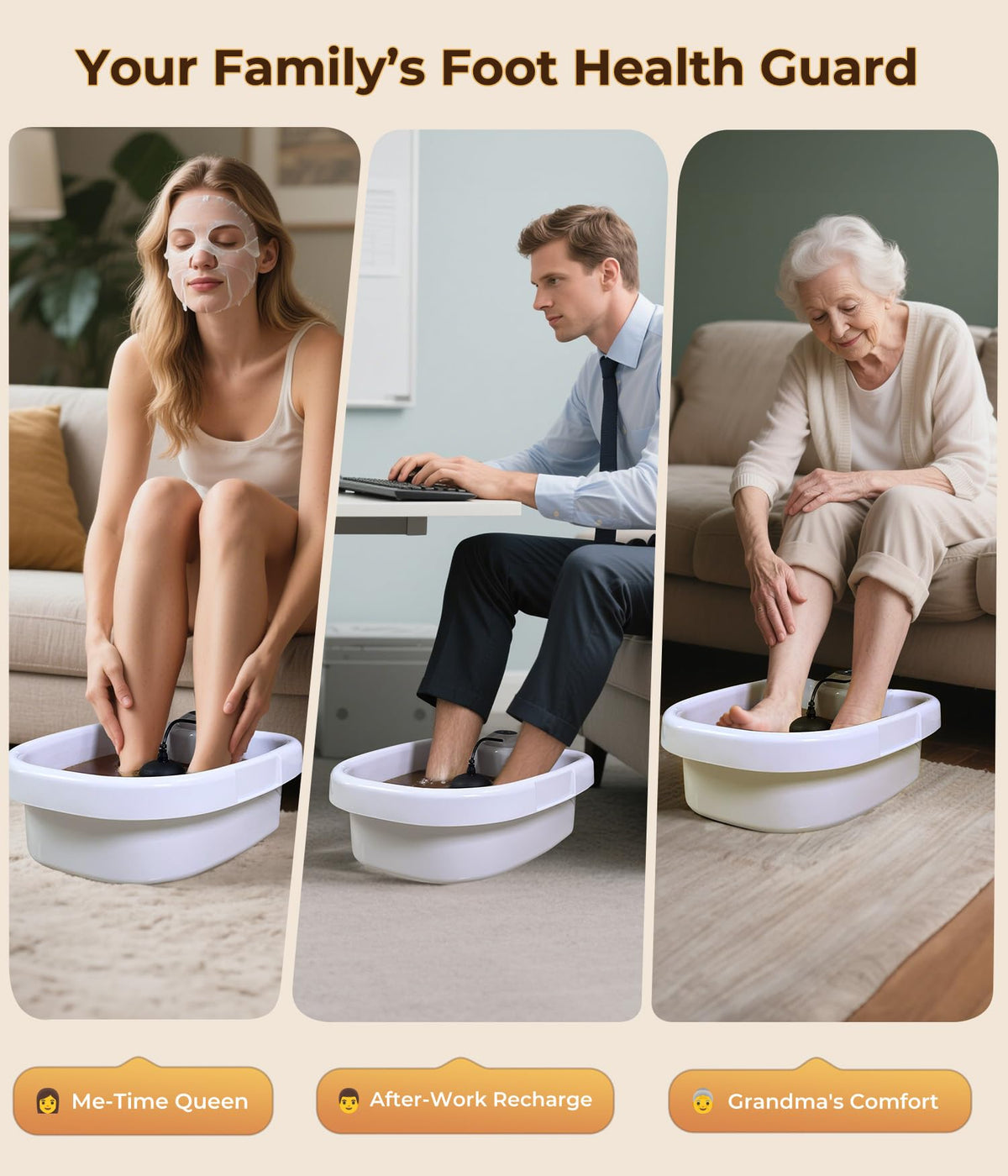 SPATOES Ionic Foot Detox Machine 3.0 with user relaxing