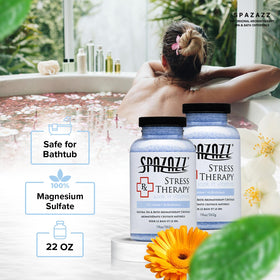 Spazazz RX Stress Therapy Bath Salts crystals close-up