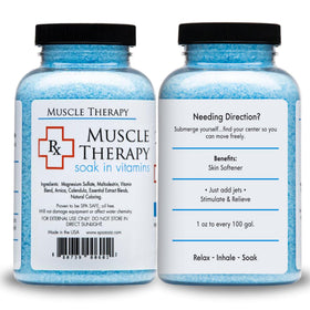 Spazazz RX Therapy Crystals in a relaxing spa environment