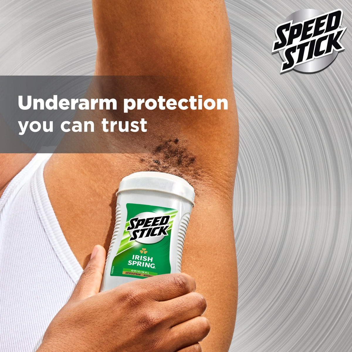 Speed Stick Antiperspirant Deodorant packaging side view