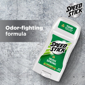 Speed Stick Antiperspirant Deodorant with fresh Irish Spring scent