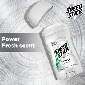 Speed Stick Power Antiperspirant Deodorant in use during a workout
