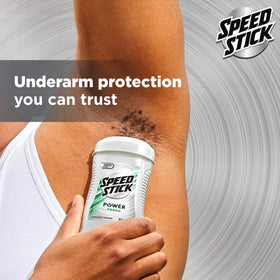 Speed Stick Power Antiperspirant Deodorant stick with comfort guard applicator