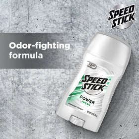Speed Stick Power Antiperspirant Deodorant with fresh scent label
