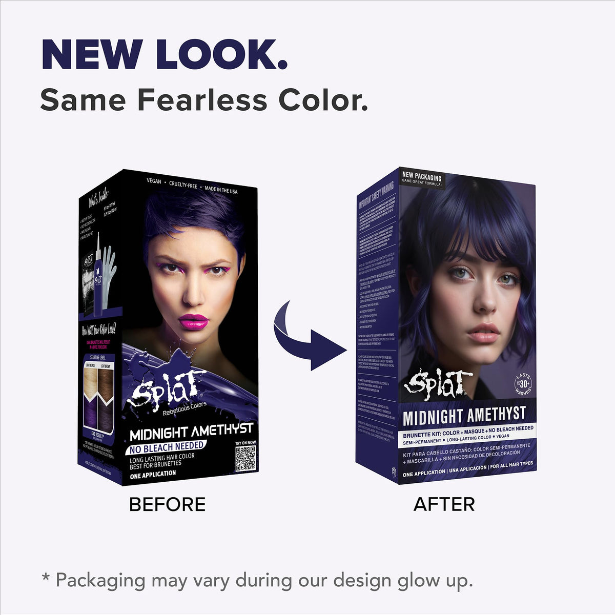 Splat Midnight Amethyst Hair Dye application instructions
