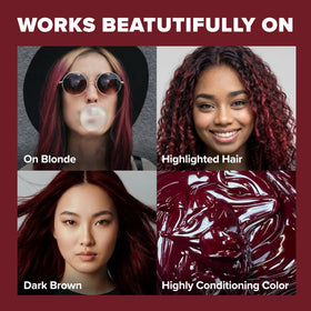 Splat Midnight Black Cherry Hair Dye Kit side view showing contents