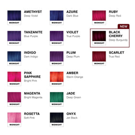 Splat Midnight Black Cherry Hair Dye processing on hair