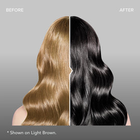 Splat Midnight Onyx hair dye on medium brown hair