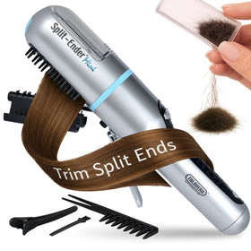 Split-Ender Mini cordless split end hair trimmer in blue front view