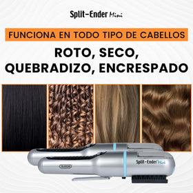 Split-Ender Mini cordless split end hair trimmer in carry bag