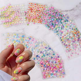 SPLOCUDU 3D Floral Nail Art Stickers pack front view