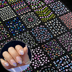 SPLOCUDU nail art stickers displayed on a table