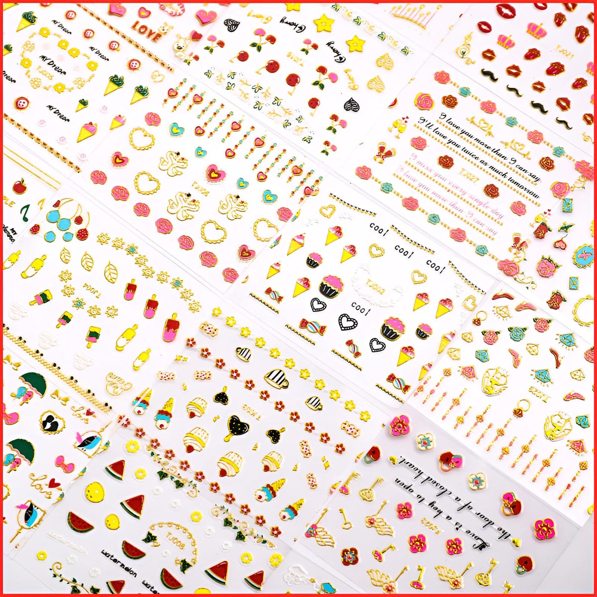 SPLOCUDU nail stickers displayed in packaging