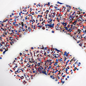 SPLOCUDU nail stickers with festive designs for Independence Day