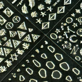 SPLOCUDU silver nail stickers in packaging