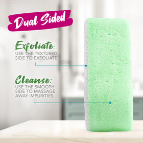 Spongeables Anti Cellulite Body Wash Sponge close-up of soft side