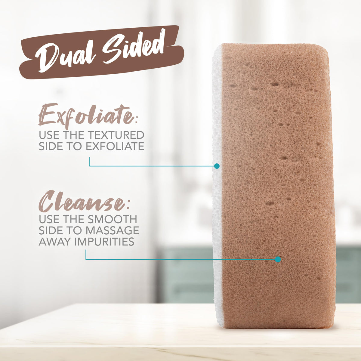 Spongeables Anti Cellulite Body Wash Sponge with olive oil and Vitamin E ingredients
