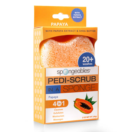 Spongeables Pedi Scrub Foot Exfoliating Sponge front view