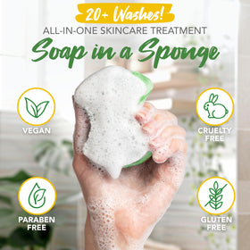 Spongeables Pedi Scrub Foot Exfoliating Sponge in packaging