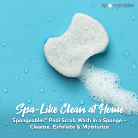 Spongeables Pedi Scrub Foot Exfoliating Sponge side view