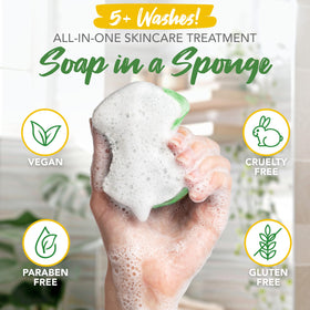 Spongeables Pedi Scrub Sponge in packaging