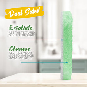 Spongeables Pedi Scrub Sponge in use during foot care routine