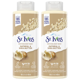 St. Ives Body Wash 16 Oz front view with oatmeal and shea butter label
