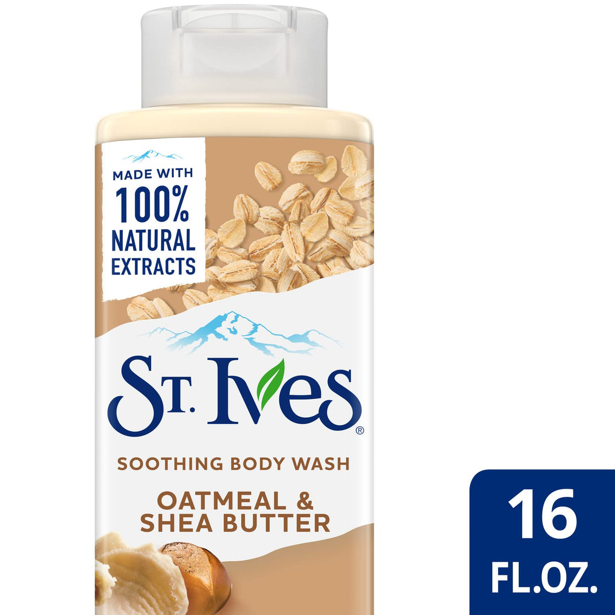 St. Ives Body Wash 16 Oz side view highlighting bottle design