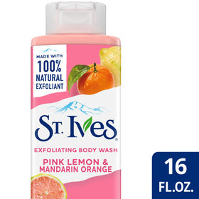 St. Ives Exfoliating Body Wash lifestyle scene in bathroom
