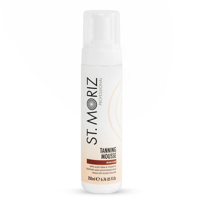 ST. MORIZ Professional Medium Self Tanner Mousse 200ml front view