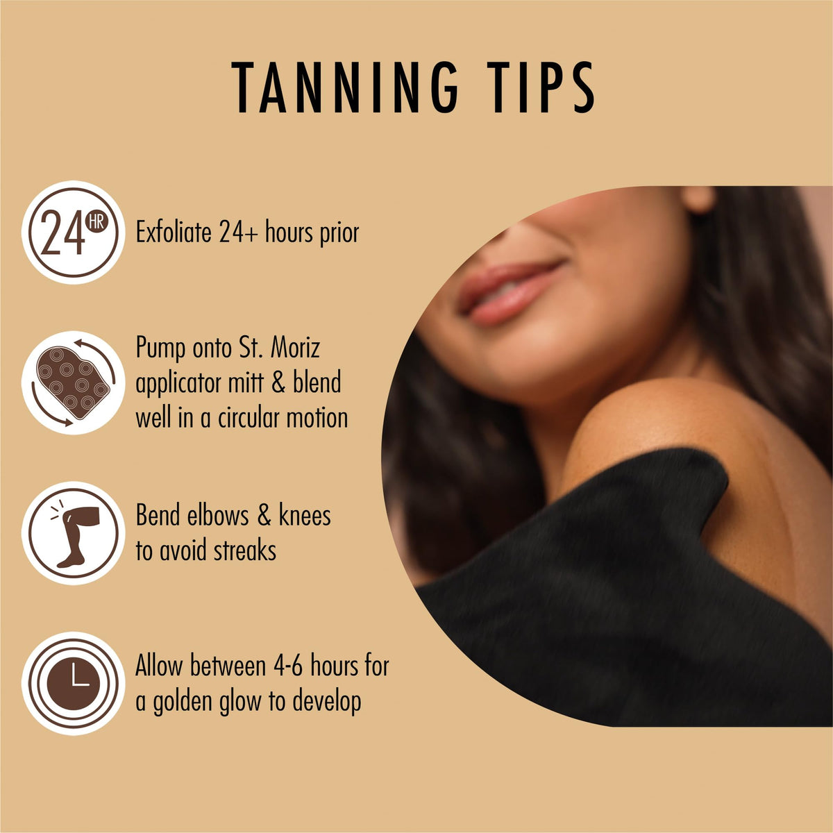 ST. MORIZ Professional Medium Self Tanner Mousse 200ml lifestyle scene