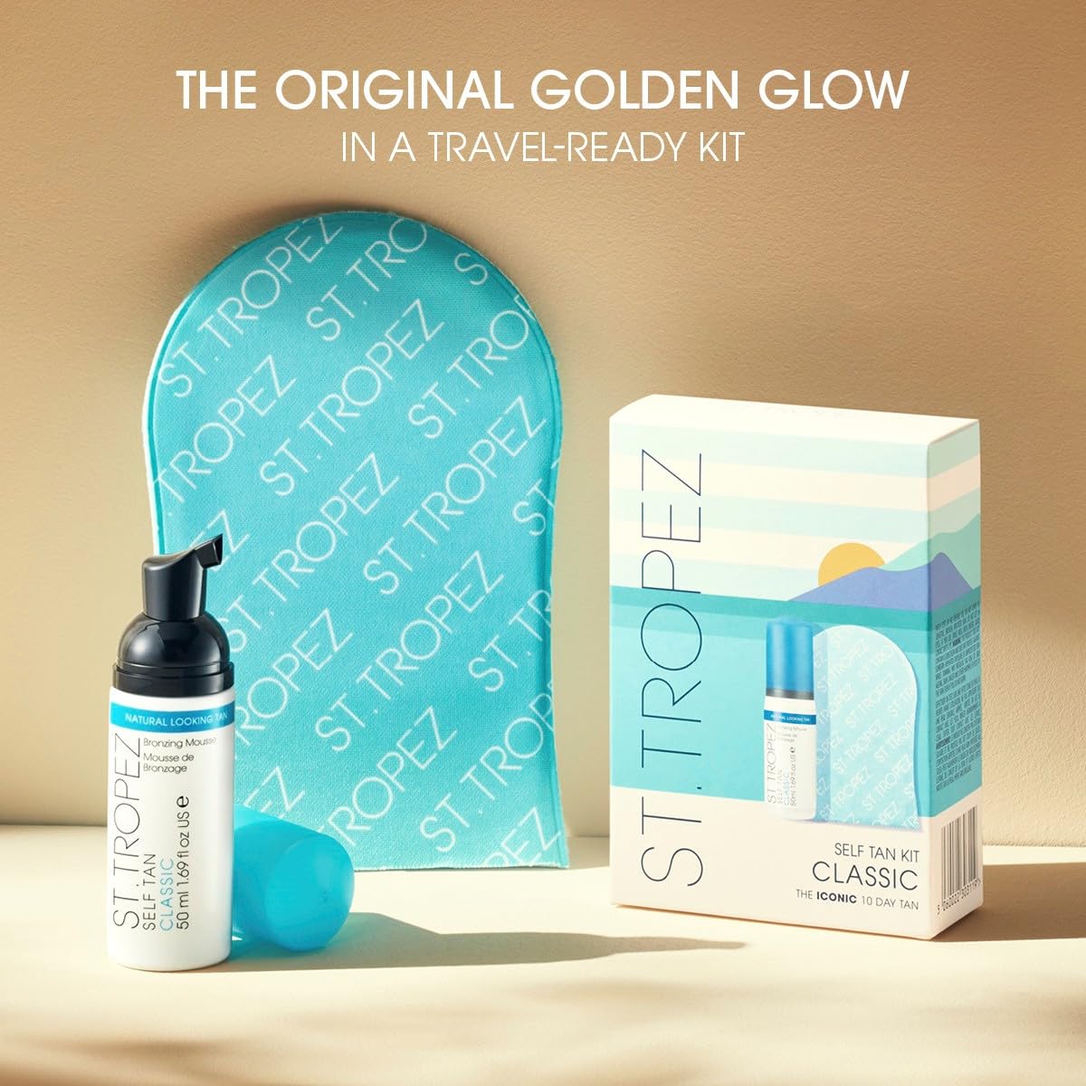 St.Tropez tanning mitt showing soft texture and design