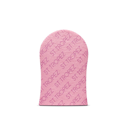 St.Tropez Velvet Pink Self Tan Applicator Mitt front view