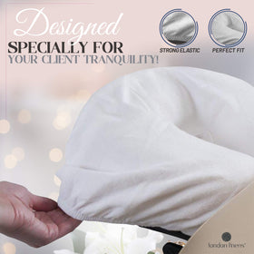 Stack of LONDON LINENS cotton flannel massage table covers