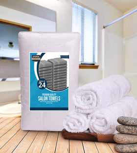 Stacked Utopia Towels, showcasing absorbent fabric