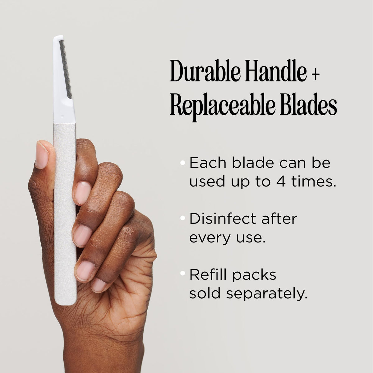 StackedSkincare Dermaplaning Tool with replaceable blades