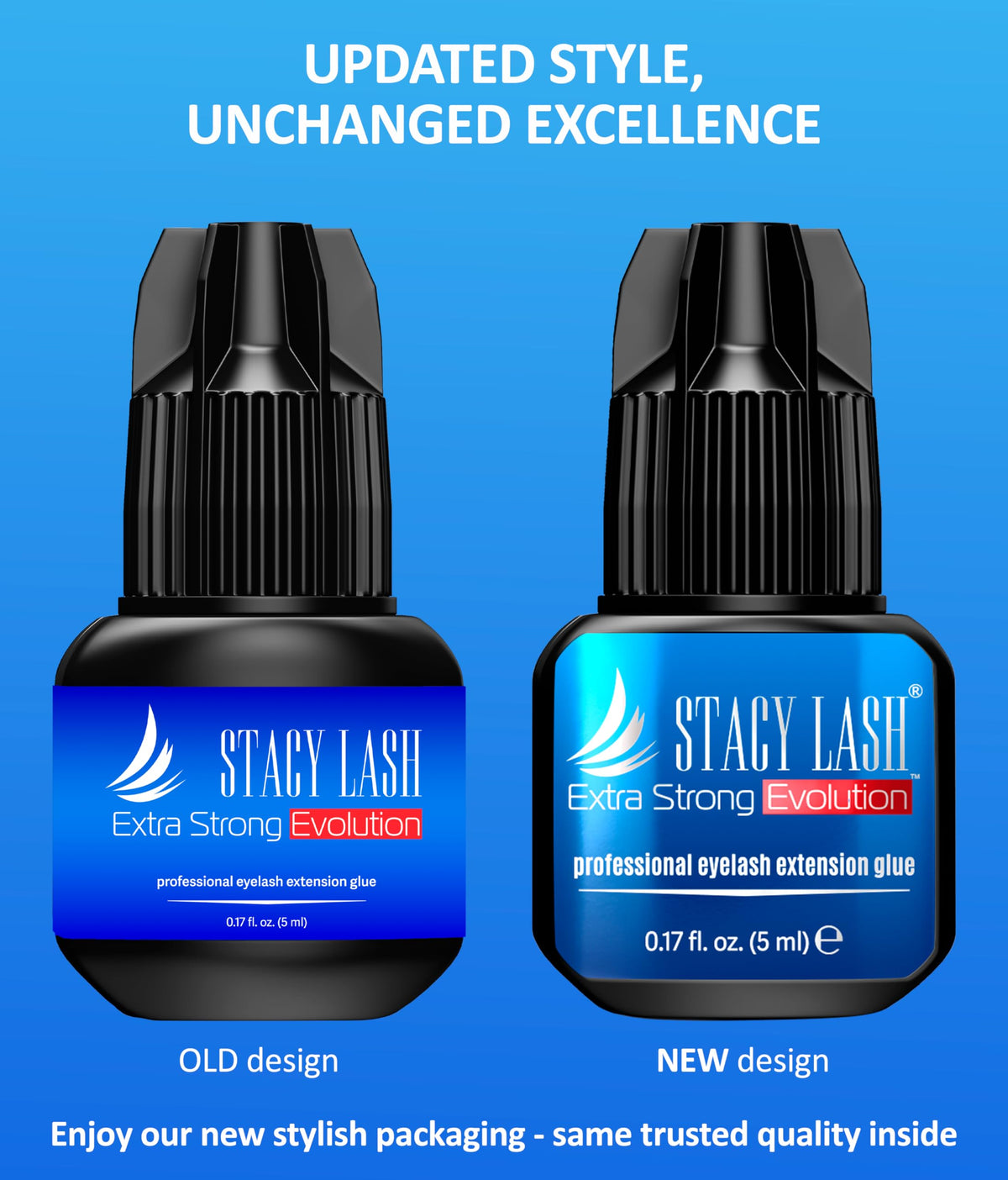 STACY LASH Extra Strong Evolution Eyelash Extension Glue application process