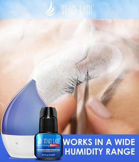 STACY LASH Extra Strong Evolution Eyelash Extension Glue bottle side view