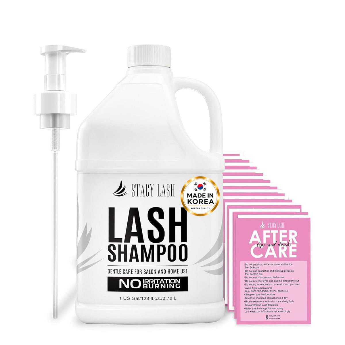 STACY LASH Eyelash Extension Shampoo 1US Gal front view