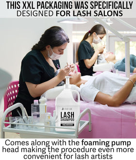 STACY LASH Eyelash Extension Shampoo 1US Gal with aftercare cards
