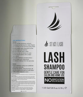 STACY LASH Eyelash Extension Shampoo 1US Gal with ingredients list