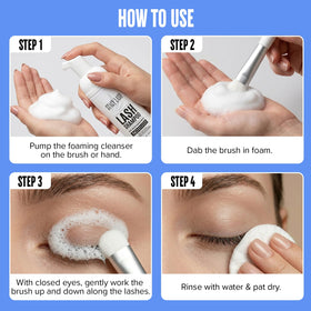 STACY LASH Eyelash Extension Shampoo brush close-up